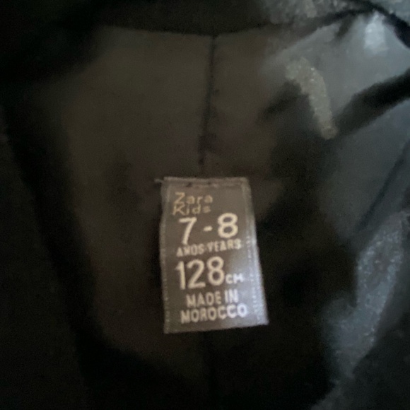Zara Girls 7/8 Black Wool Blend Button Up Petticoat- Sz-7/8 - Picture 2 of 15